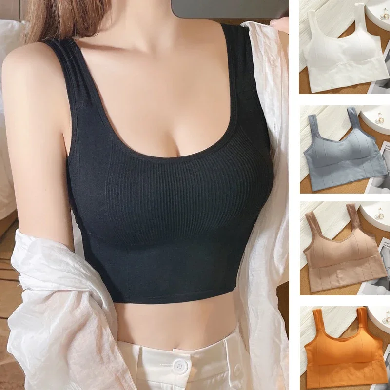 Solid Ribbed Sports Bra Workou - Underwire Bra Padded ulasan dan harga