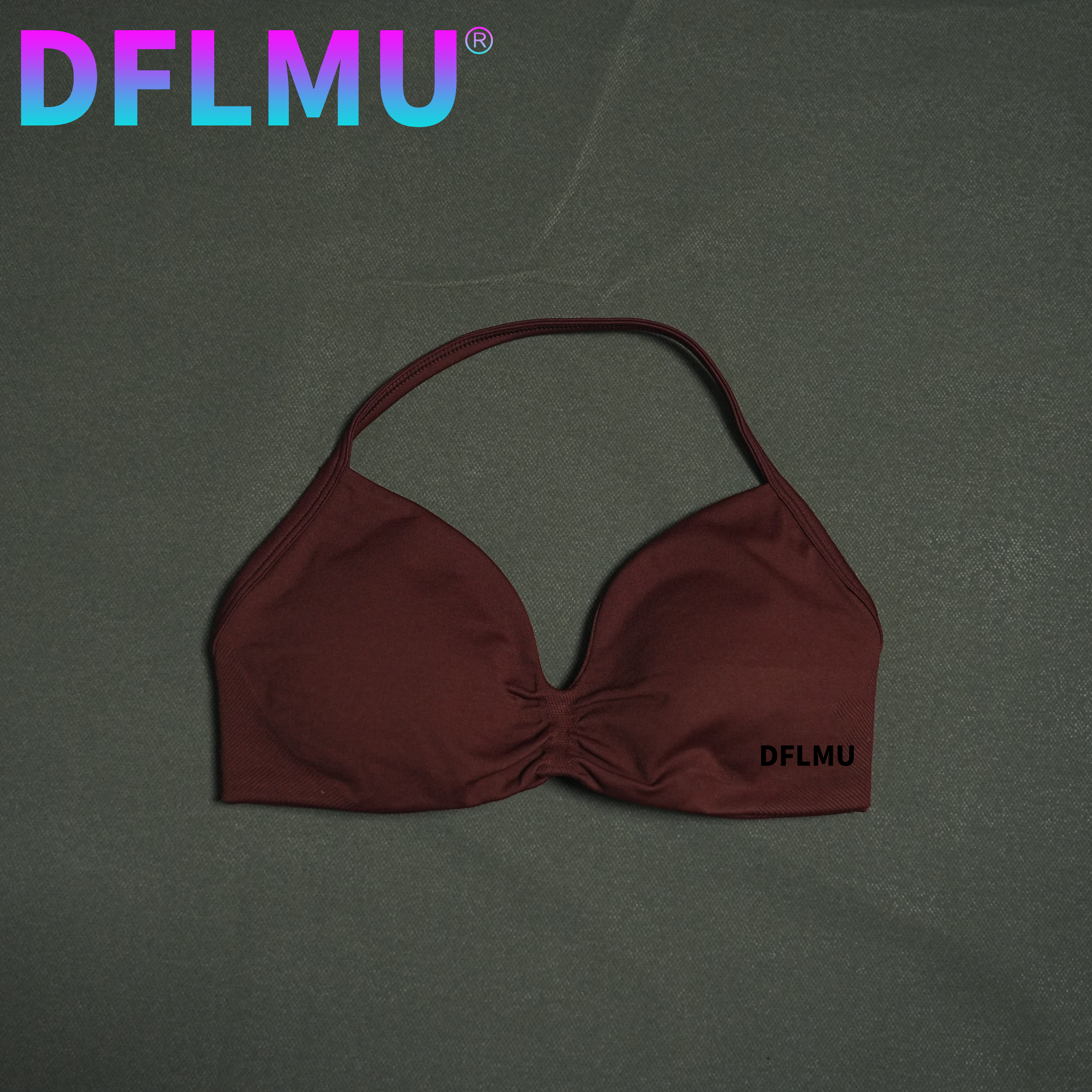 DFLMU Women Halter Sports Bra  - Sports Bra Racerback ulasan dan harga