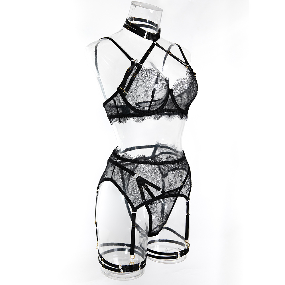 Sexy Lace Erotic Set Women See - Lace Bralette Set ulasan dan harga