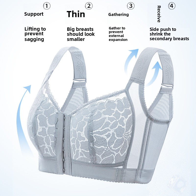 Women's Plus Size Lace Underwe - Plunge Bra Push Up ulasan dan harga