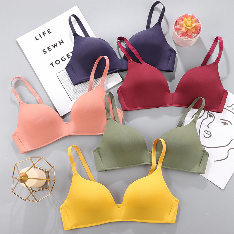 Women Seamless Bra Sexy No Wir - Plunge Bra Push Up ulasan dan harga