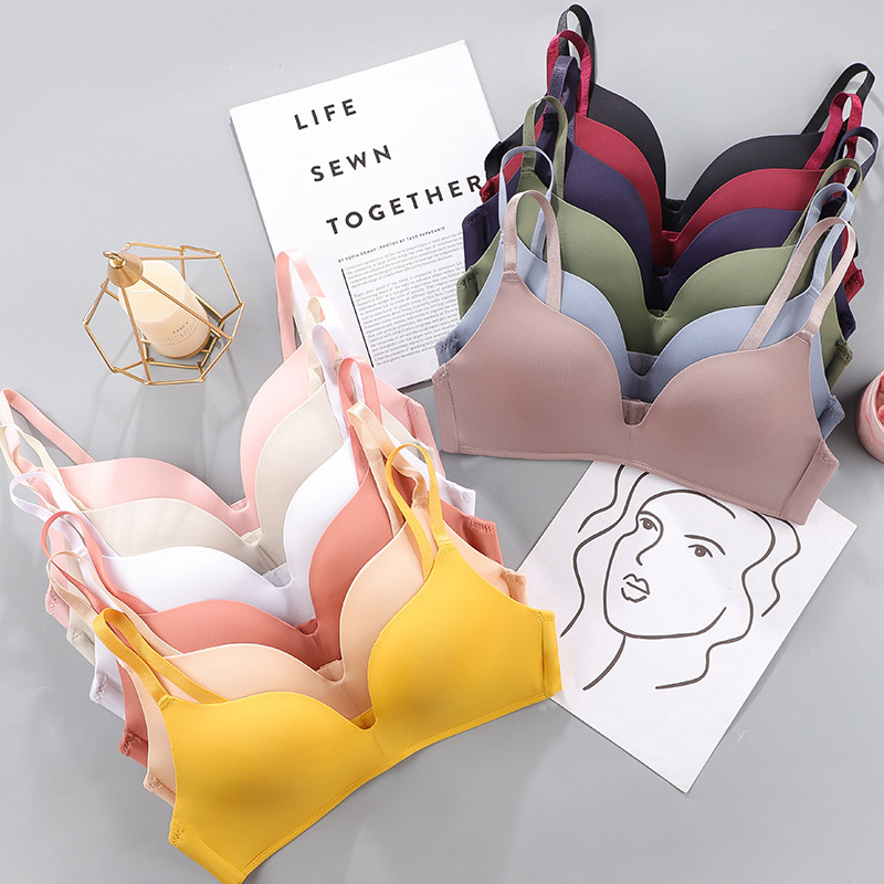 Women Seamless Bra Sexy No Wir - Plunge Bra Push Up ulasan dan harga